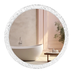 Nowoczesne lustro Led z dekoracyjną ramą akrylową